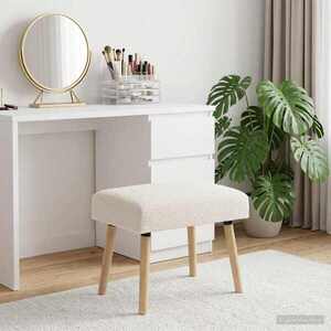 Imagine vidaXL bancă Simplu Crem 60 x 40 x 45 cm Bouclé