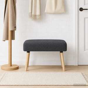 Imagine vidaXL bancă Simplu Gri închis 60 x 40 x 45 cm Bouclé