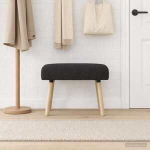 Imagine vidaXL bancă Simplu Negru 60 x 40 x 45 cm Bouclé