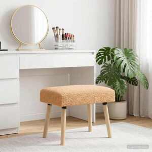 Imagine vidaXL bancă Simplu Bej 60 x 40 x 45 cm Bouclé
