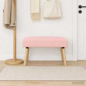 Imagine vidaXL bancă Simplu Roz 80 x 40 x 46 cm Bouclé
