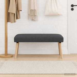 Imagine vidaXL bancă Simplu Gri închis 110 x 40 x 46 cm Bouclé