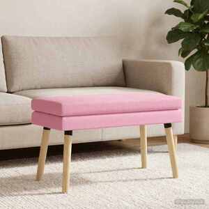 Imagine vidaXL Bancă cu două straturi Roz 80 x 40 x 47 cm Țesătură