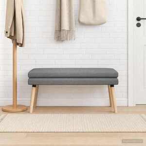 Imagine vidaXL Bancă cu două straturi Gri închis 110 x 40 x 47 cm Țesătură