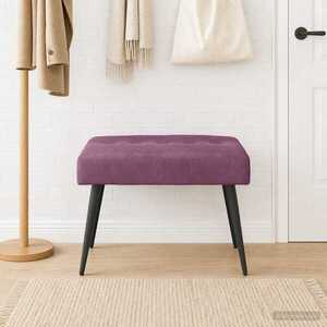 Imagine vidaXL Bancă cu butoane capitonate Violet 60 x 40 x 45 cm Catifea
