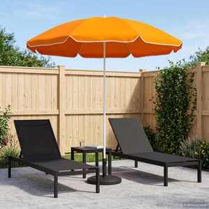 Imagine vidaXL Parasol de Grădină 160 cm Poliester 170T Portocaliu
