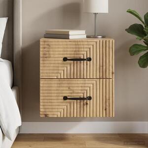 Imagine vidaXL Dulap de noapte suspendat Stejar Artizanal 34, 5 x 33 x 40 cm