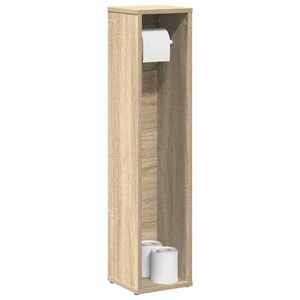 Imagine vidaXL Dulap de baie cu suport pentru rolestejar Sonoma20, 5x20x90 cm