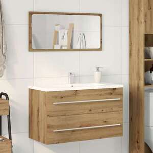 Imagine vidaXL Dulap chiuvetă baie, stejar artizanal, 80x38, 5x48 cm, lemn prelucrat