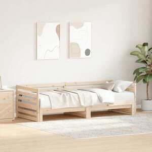 Imagine vidaXL Pat de zi cu extensie extensibilă fără saltea 80x200 cm