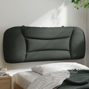 Imagine vidaXL Pernă pentru tăblie Hvar gri închis, material textil, 100 cm