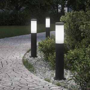 Imagine vidaXL Stâlpi iluminatori 3 buc. 50 cm oțel inoxidabil IP44