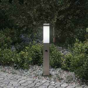 Imagine vidaXL Stâlp luminos cu senzor, 50 cm, oțel inoxidabil, IP44