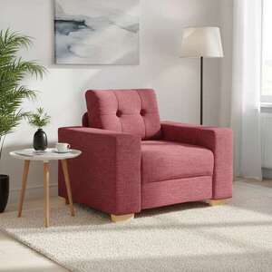 Imagine vidaXL Canapea fotoliu roșu vin 100x78x80 cm material textil