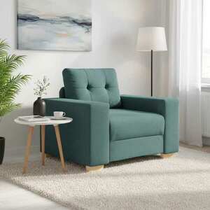Imagine vidaXL Canapea fotoliu verde închis 100x78x80 cm, material textil