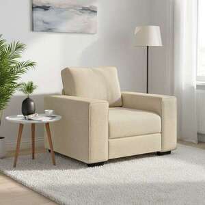 Imagine vidaXL Canapea fotoliu crem 100x77x82 cm material textil