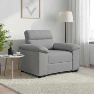 Imagine vidaXL Canapea fotoliu gri nor 100x81x84 cm material textil