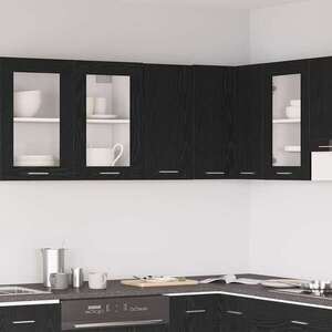Imagine vidaXL Dulap suspendat, stejar negru, 30x31x60 cm, lemn prelucrat
