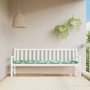 Imagine vidaXL Pernă pentru bancă de grădină cu model frunze, 200x50x7 cm, material Oxford