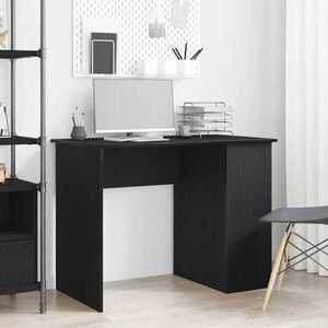 Imagine vidaXL Birou stejar negru 100x55x75 cm lemn prelucrat