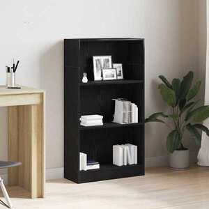 Imagine vidaXL Bibliotecă stejar negru 60x24x109 cm lemn prelucrat