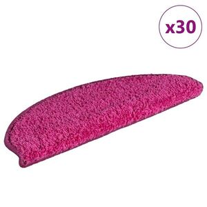 Imagine vidaXL Covorașe pentru scări, 30 buc., 65x21x4 cm, roz, semirotunde, mari