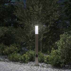 Imagine vidaXL Stâlp luminos cu priză 80 cm oțel inoxidabil IP44