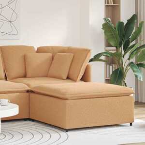 Imagine vidaXL Modul taburet modular pentru canapea, bej, 100x100x48 cm
