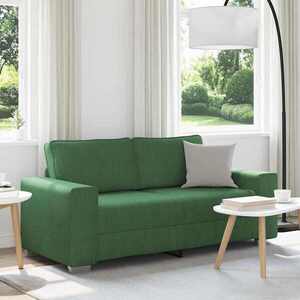 Imagine vidaXL Canapea extensibilă verde închis 180x77x82 cm, material catifea reiată