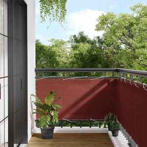 Imagine vidaXL Paravan de balcon, teracotă, 75x1000 cm, 100% poliester, Oxford
