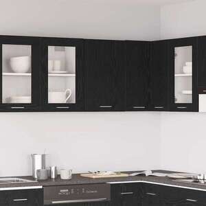 Imagine vidaXL Dulap suspendat, stejar negru, 40x31x60 cm, lemn prelucrat