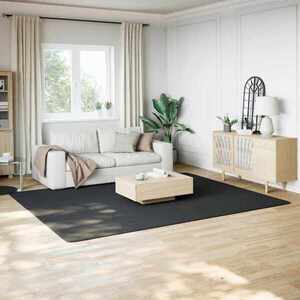 Imagine vidaXL Covor Shaggy Negru 240x305 cm Poliester