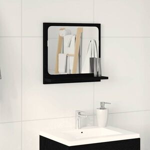 Imagine vidaXL Oglindă de baie, stejar negru, 40x10, 5x37 cm, lemn prelucrat