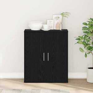 Imagine vidaXL Bufet din stejar negru 60x31x70 cm, lemn prelucrat