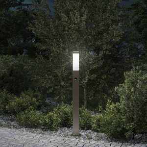 Imagine vidaXL Stâlp luminos cu senzor, 80 cm, oțel inoxidabil, IP44