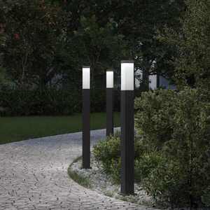 Imagine vidaXL Stâlpi iluminatori 3 buc 80 cm Negru IP44