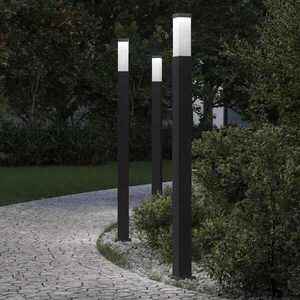 Imagine vidaXL Stâlpi iluminatori 3 buc 110 cm Negru IP44