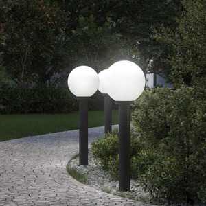 Imagine vidaXL Stâlpi iluminatori 3 buc 80 cm Negru IP44