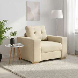 Imagine vidaXL Canapea fotoliu crem 100x78x80 cm material textil