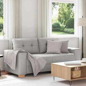 Imagine vidaXL Canapea extensibilă cu două locuri, gri nor, 180x77x82 cm, material textil