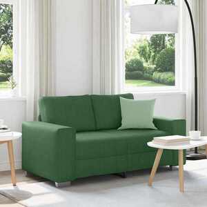 Imagine vidaXL Canapea extensibilă verde închis 160x77x82 cm, material catifea reiată