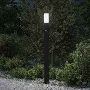 Imagine vidaXL Stâlp luminos cu senzor 110 cm oțel inoxidabil IP44