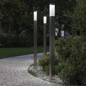 Imagine vidaXL Stâlpi iluminatori 3 buc 110 cm oțel inoxidabil IP44