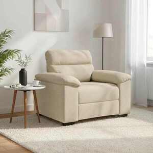 Imagine vidaXL Canapea fotoliu crem 100x81x84 cm material textil