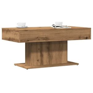 Imagine vidaXL Masă de cafea stejar artizanal 96x50x45 cm lemn prelucrat