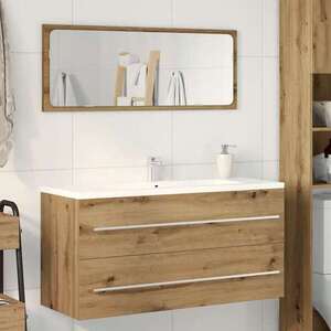 Imagine vidaXL Dulap chiuvetă baie, stejar artizanal, 100x38, 5x48 cm, lemn prelucrat