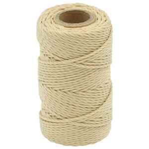 Imagine vidaXL Sfoară de Barcă 2 mm 50 m natural