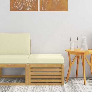 Imagine vidaXL Taburet pentru exterior Lemn Solid de Acacia Alb