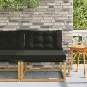 Imagine vidaXL Canapea Medie pentru Exterior cu pernă Alb 79 x 83 x 73 cm oțel