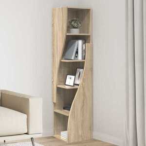 Imagine vidaXL Dulap de colț 32x32x140cm Lemn prelucrat Stejar Sonoma